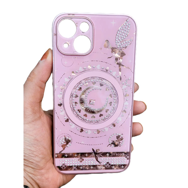 Glitter Floral MagSafe Case for iPhone