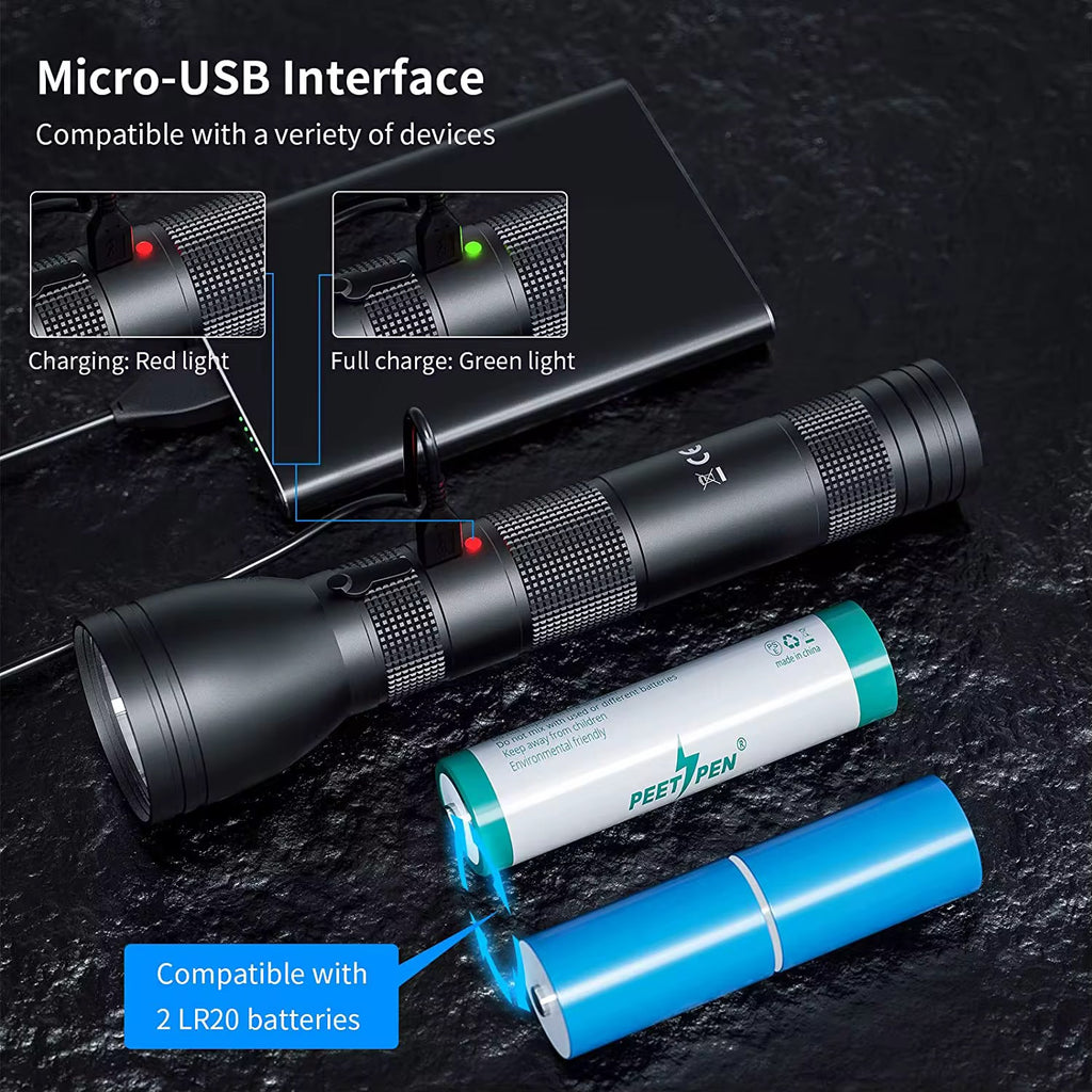 Peet PEN L80 Rechargeable LED Flashlight