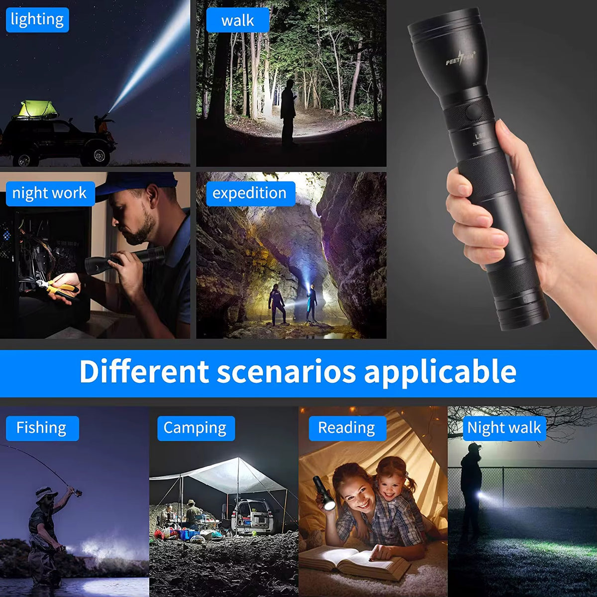 Peet PEN L80 Rechargeable LED Flashlight