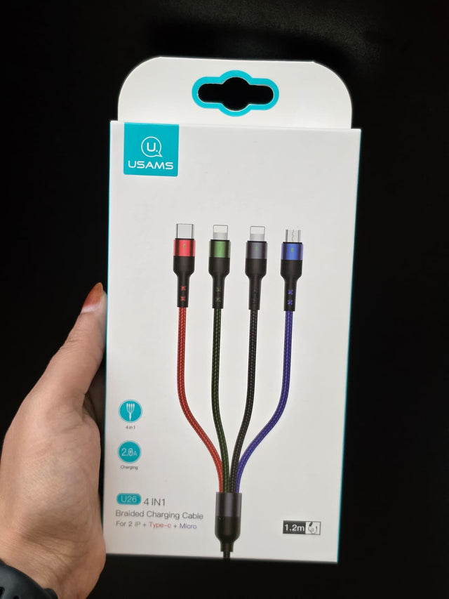 Braided Charging Cable 4 IN 0NE