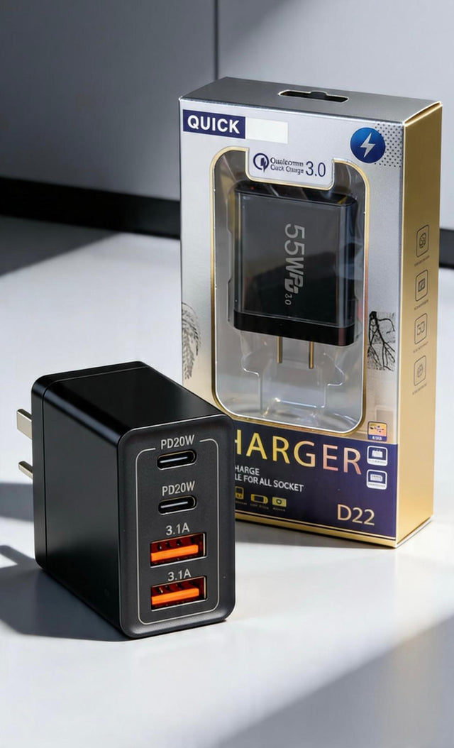 USB Travel Charger 4 Ports