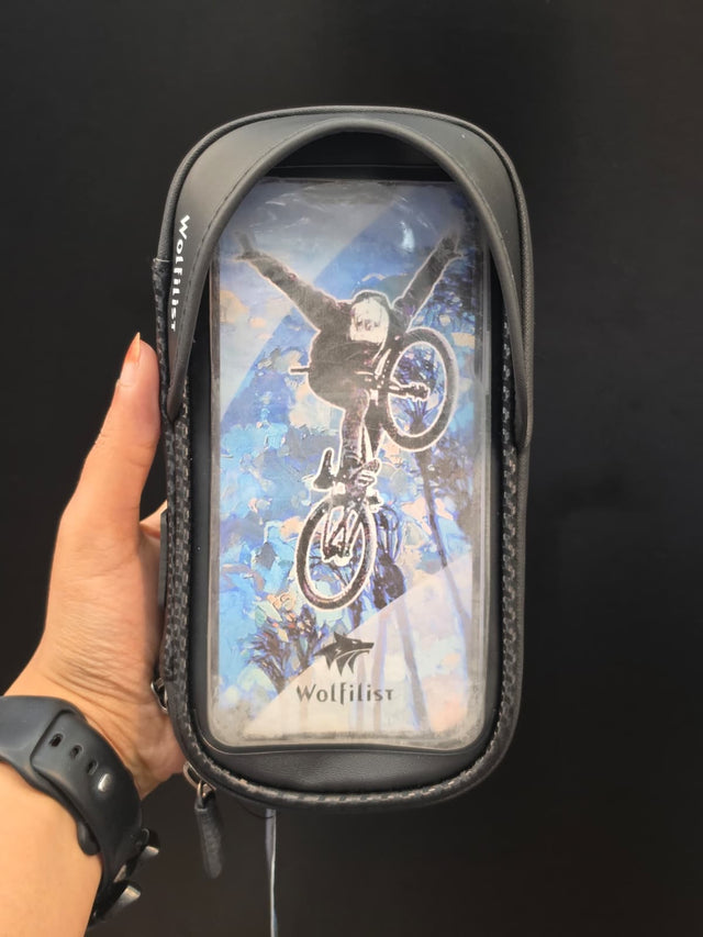 Waterproof Bike Handlebar Bag with Phone Holder