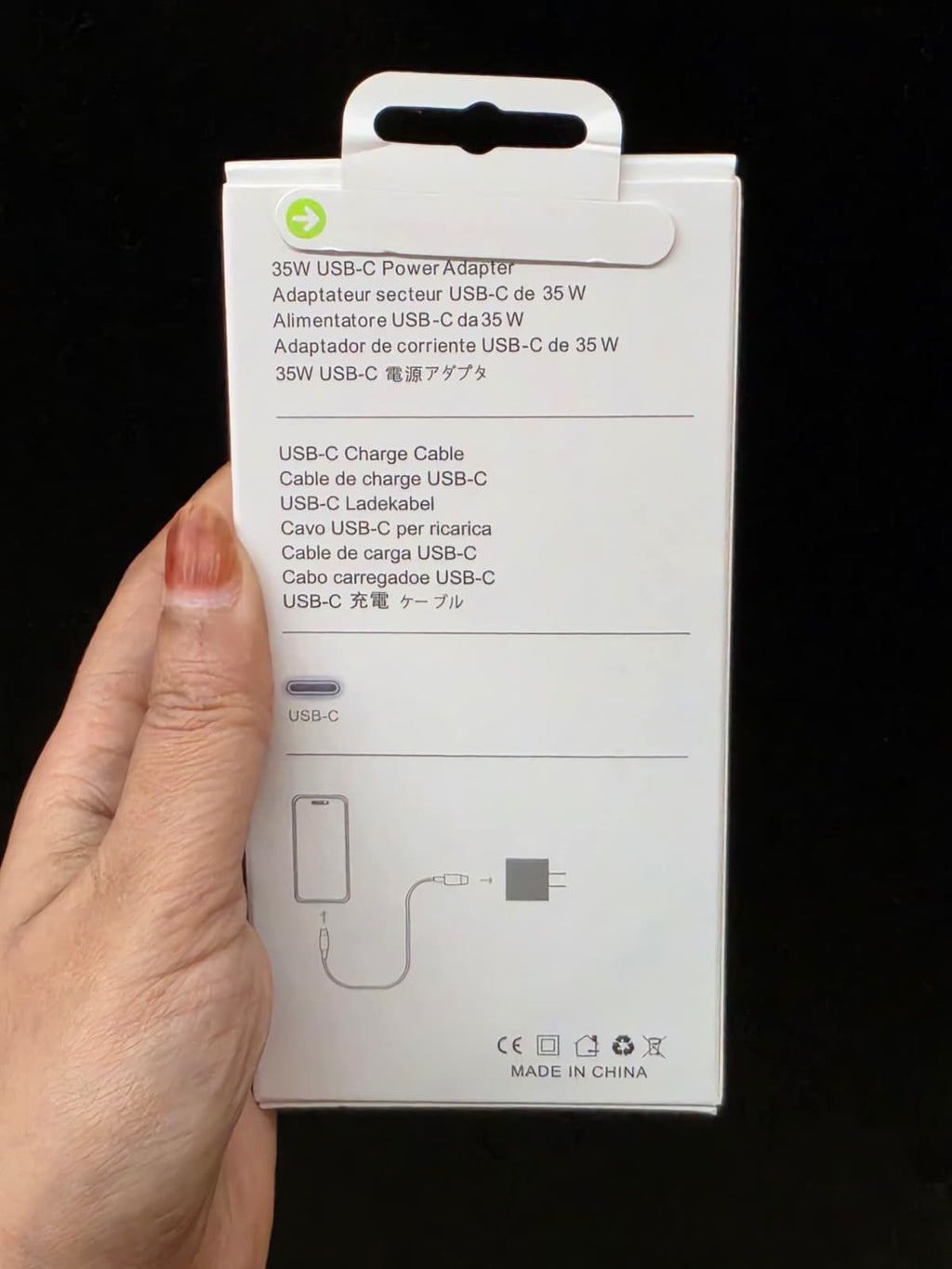 35W Usb-c Power Adapter Usb-c TO C Cable