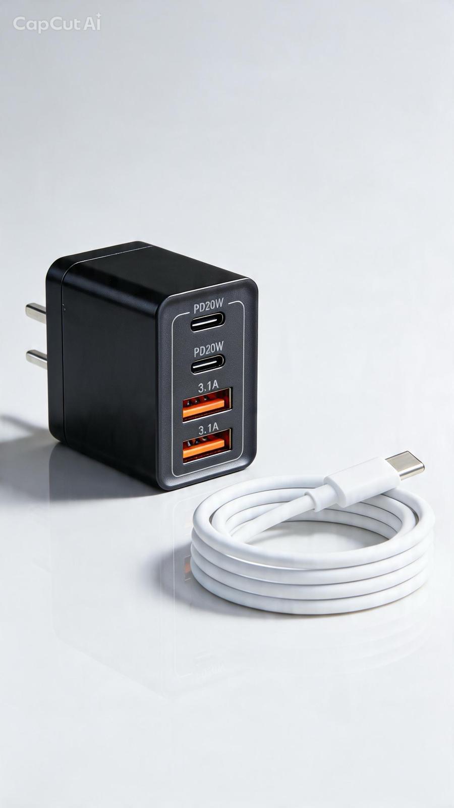 USB Travel Charger 4 Ports